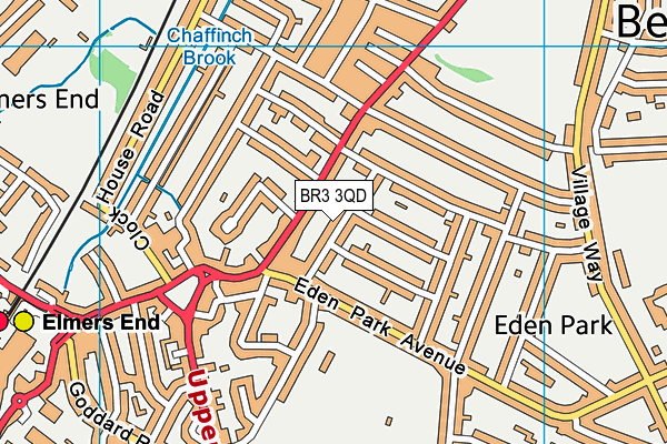 BR3 3QD map - OS VectorMap District (Ordnance Survey)