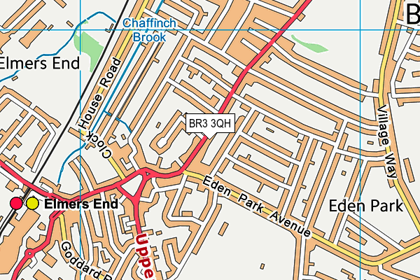 BR3 3QH map - OS VectorMap District (Ordnance Survey)