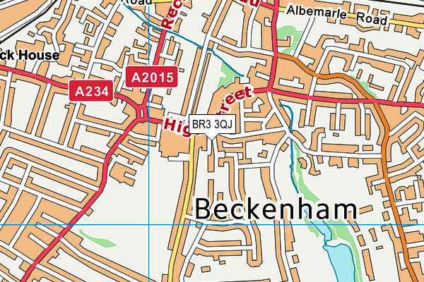 BR3 3QJ map - OS VectorMap District (Ordnance Survey)
