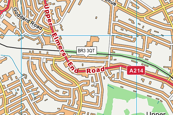 BR3 3QT map - OS VectorMap District (Ordnance Survey)