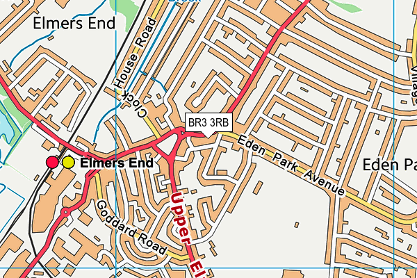 BR3 3RB map - OS VectorMap District (Ordnance Survey)