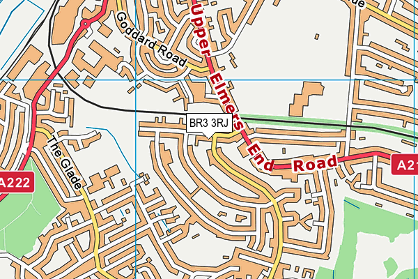 BR3 3RJ map - OS VectorMap District (Ordnance Survey)