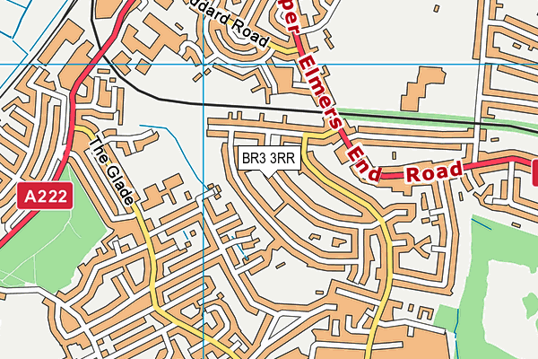 BR3 3RR map - OS VectorMap District (Ordnance Survey)