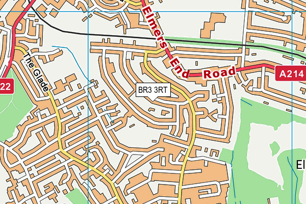 BR3 3RT map - OS VectorMap District (Ordnance Survey)