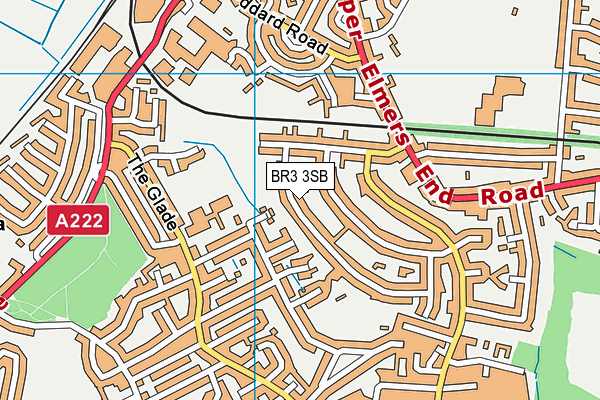 BR3 3SB map - OS VectorMap District (Ordnance Survey)