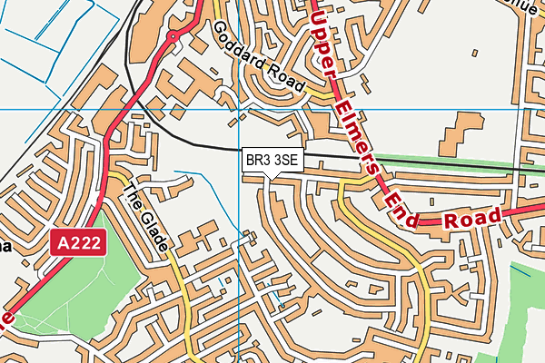 BR3 3SE map - OS VectorMap District (Ordnance Survey)