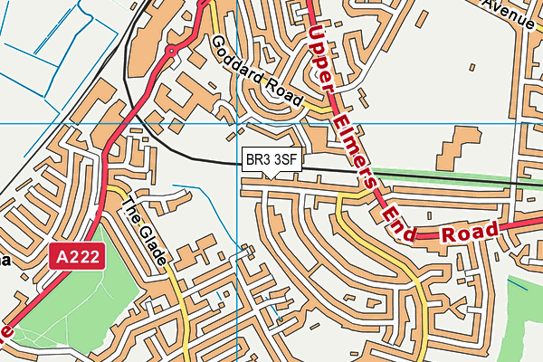 BR3 3SF map - OS VectorMap District (Ordnance Survey)