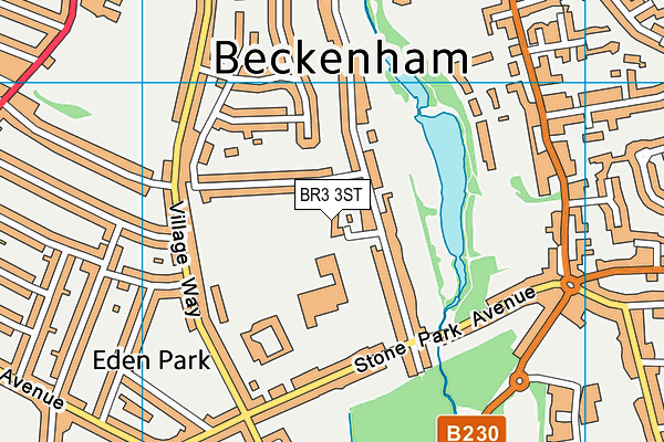 BR3 3ST map - OS VectorMap District (Ordnance Survey)