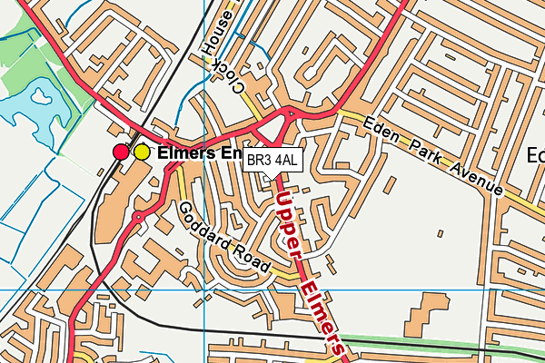 BR3 4AL map - OS VectorMap District (Ordnance Survey)