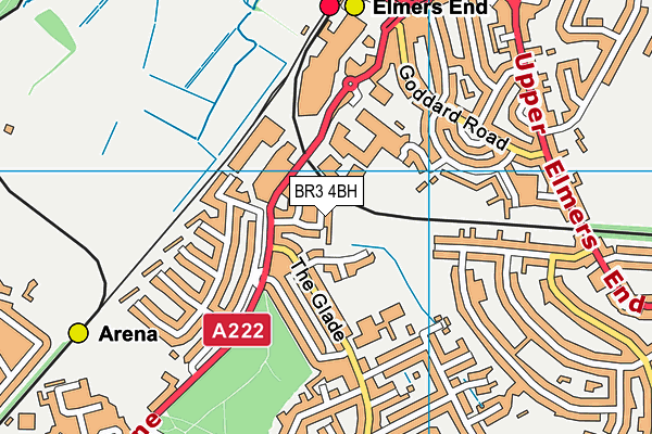 BR3 4BH map - OS VectorMap District (Ordnance Survey)