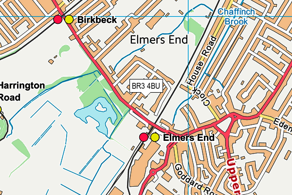 BR3 4BU map - OS VectorMap District (Ordnance Survey)