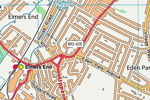 BR3 4DE map - OS VectorMap District (Ordnance Survey)