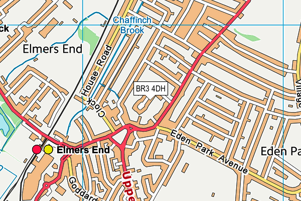 BR3 4DH map - OS VectorMap District (Ordnance Survey)