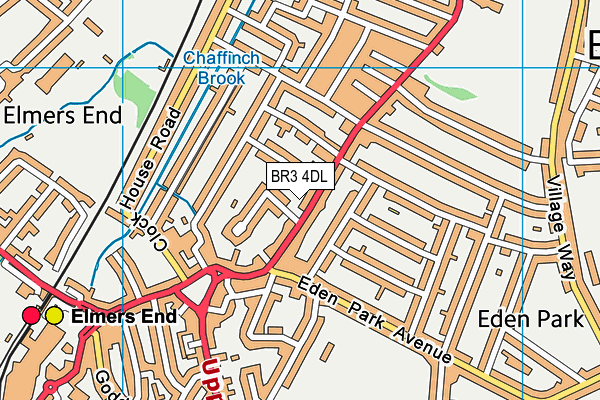 BR3 4DL map - OS VectorMap District (Ordnance Survey)