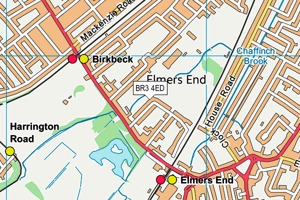 BR3 4ED map - OS VectorMap District (Ordnance Survey)