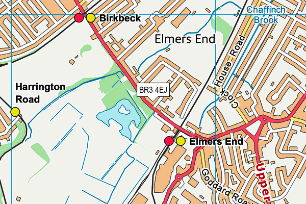 Goals (Beckenham) map (BR3 4EJ) - OS VectorMap District (Ordnance Survey)