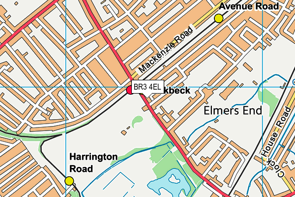 BR3 4EL map - OS VectorMap District (Ordnance Survey)