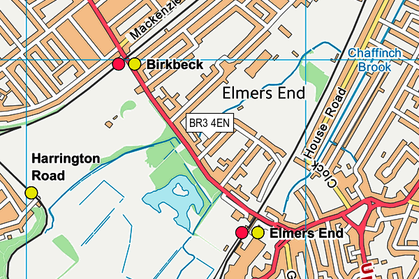 BR3 4EN map - OS VectorMap District (Ordnance Survey)