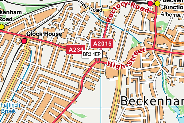BR3 4EP map - OS VectorMap District (Ordnance Survey)