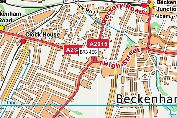 BR3 4ES map - OS VectorMap District (Ordnance Survey)