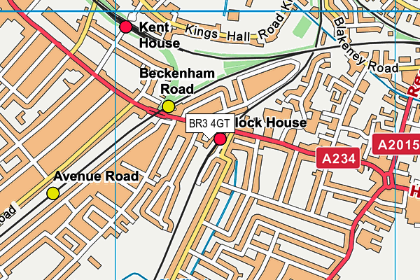 BR3 4GT map - OS VectorMap District (Ordnance Survey)