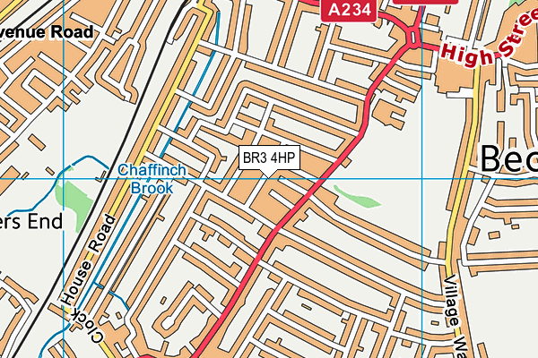 BR3 4HP map - OS VectorMap District (Ordnance Survey)