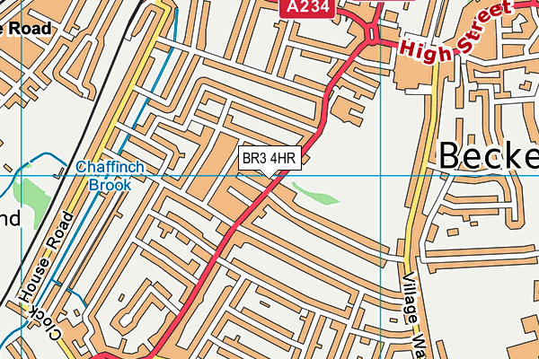 BR3 4HR map - OS VectorMap District (Ordnance Survey)