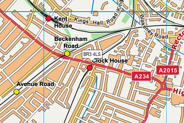 BR3 4LS map - OS VectorMap District (Ordnance Survey)