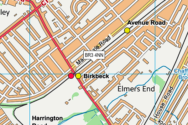 BR3 4NN map - OS VectorMap District (Ordnance Survey)