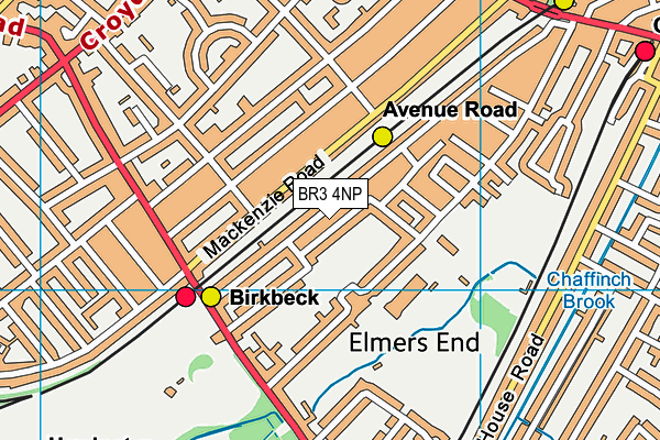 BR3 4NP map - OS VectorMap District (Ordnance Survey)