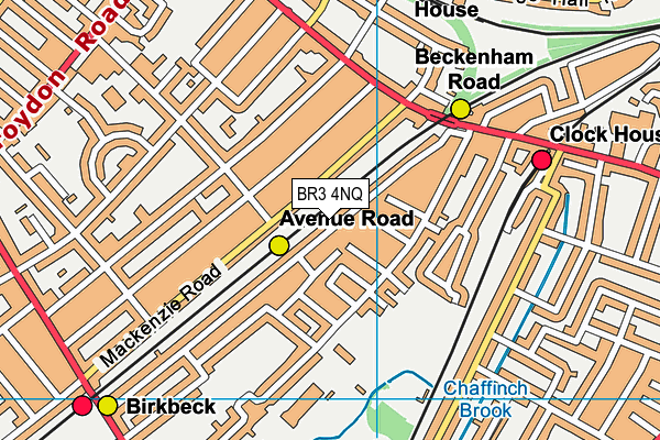 BR3 4NQ map - OS VectorMap District (Ordnance Survey)