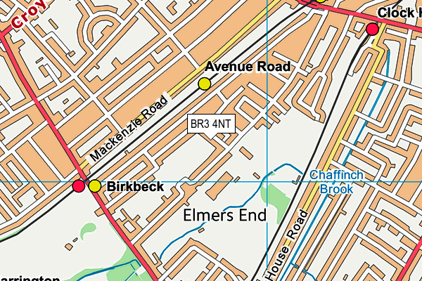 BR3 4NT map - OS VectorMap District (Ordnance Survey)