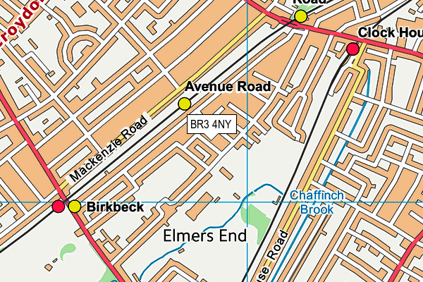 BR3 4NY map - OS VectorMap District (Ordnance Survey)