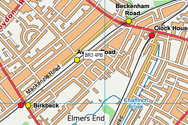 BR3 4PB map - OS VectorMap District (Ordnance Survey)