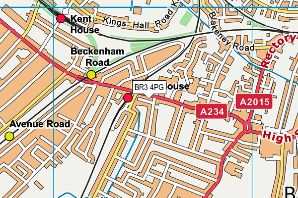 BR3 4PG map - OS VectorMap District (Ordnance Survey)