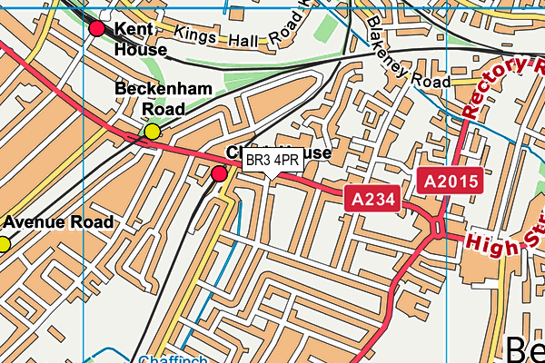 Kings London map (BR3 4PR) - OS VectorMap District (Ordnance Survey)