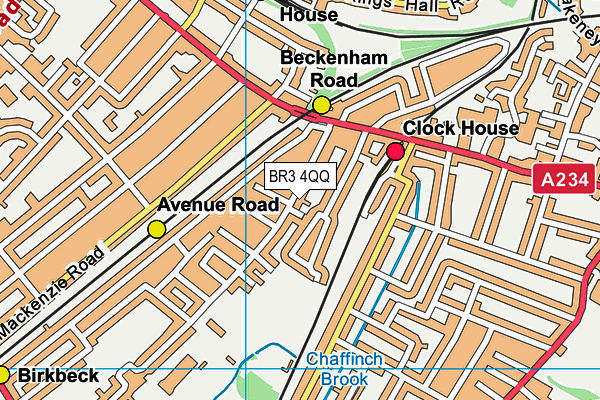 BR3 4QQ map - OS VectorMap District (Ordnance Survey)