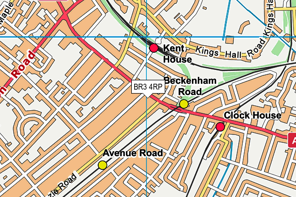 BR3 4RP map - OS VectorMap District (Ordnance Survey)