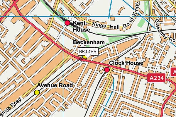 BR3 4RR map - OS VectorMap District (Ordnance Survey)