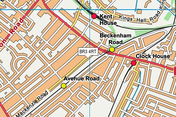 BR3 4RT map - OS VectorMap District (Ordnance Survey)