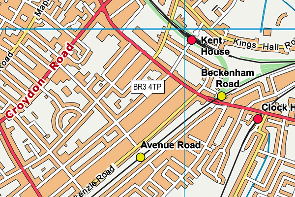BR3 4TP map - OS VectorMap District (Ordnance Survey)