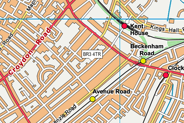 BR3 4TR map - OS VectorMap District (Ordnance Survey)