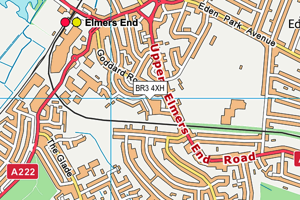 BR3 4XH map - OS VectorMap District (Ordnance Survey)