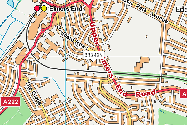 BR3 4XN map - OS VectorMap District (Ordnance Survey)