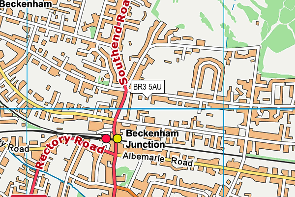 BR3 5AU map - OS VectorMap District (Ordnance Survey)