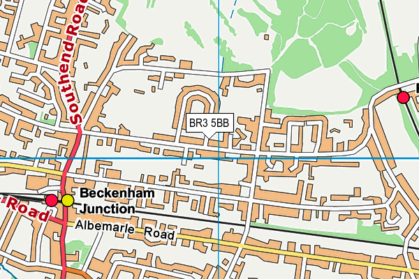 BR3 5BB map - OS VectorMap District (Ordnance Survey)
