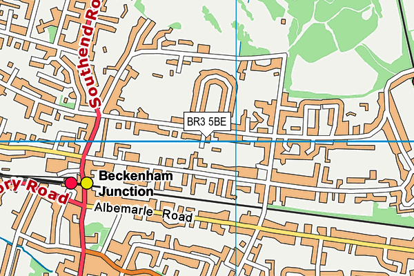 BR3 5BE map - OS VectorMap District (Ordnance Survey)