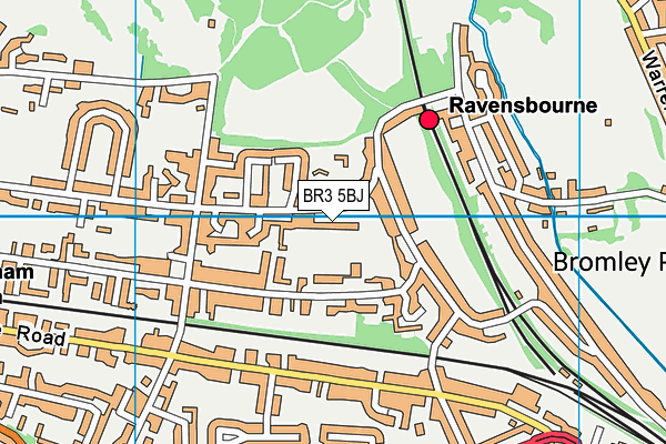 BR3 5BJ map - OS VectorMap District (Ordnance Survey)