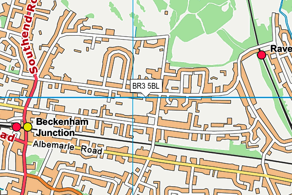 BR3 5BL map - OS VectorMap District (Ordnance Survey)