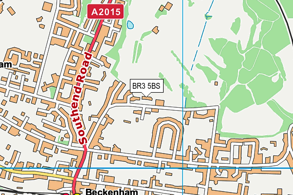 BR3 5BS map - OS VectorMap District (Ordnance Survey)